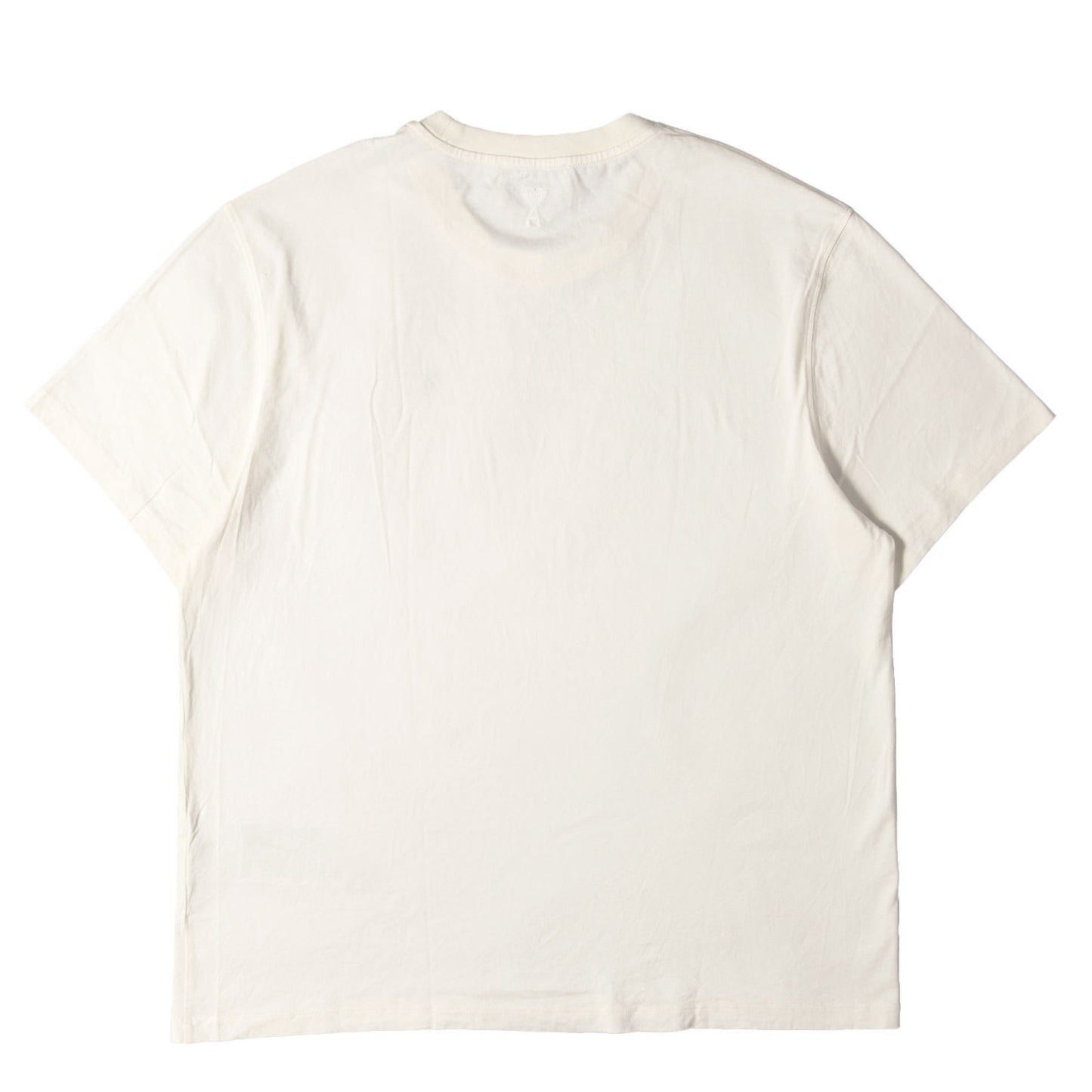 近年タグ ロゴ刺繍 クルーネック Tシャツ