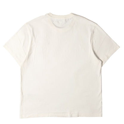 近年タグ ロゴ刺繍 クルーネック Tシャツ