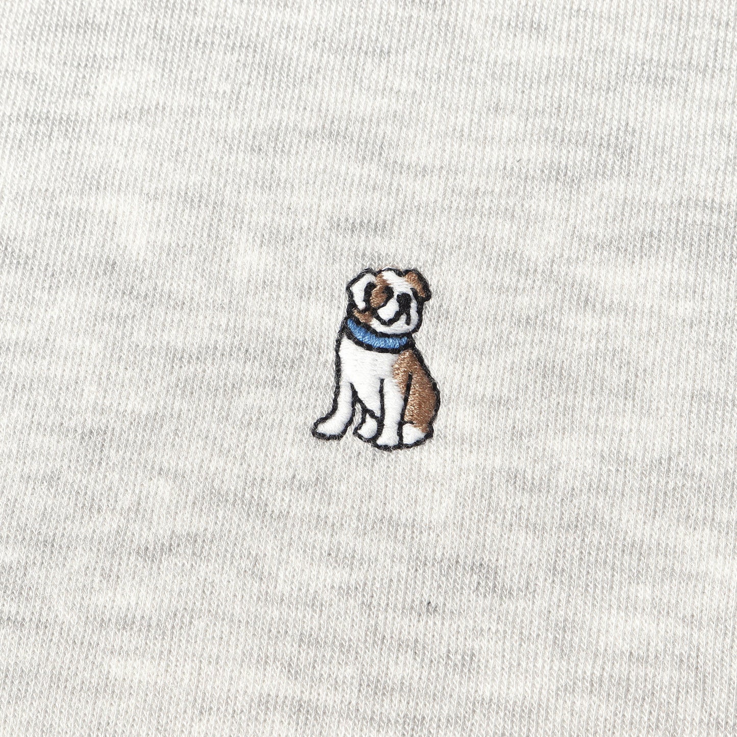 ドッグ刺繍 クルーネック スウェット