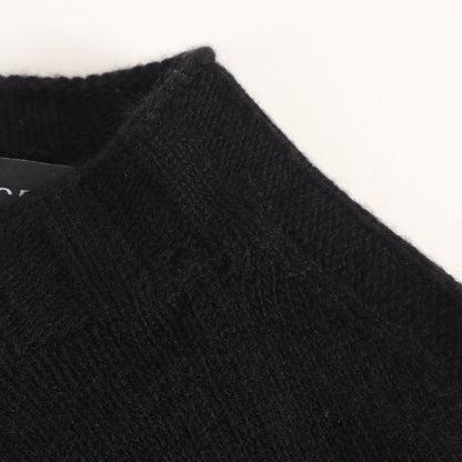 メデューサ刺繍 カシミヤウール クルーネック ニット