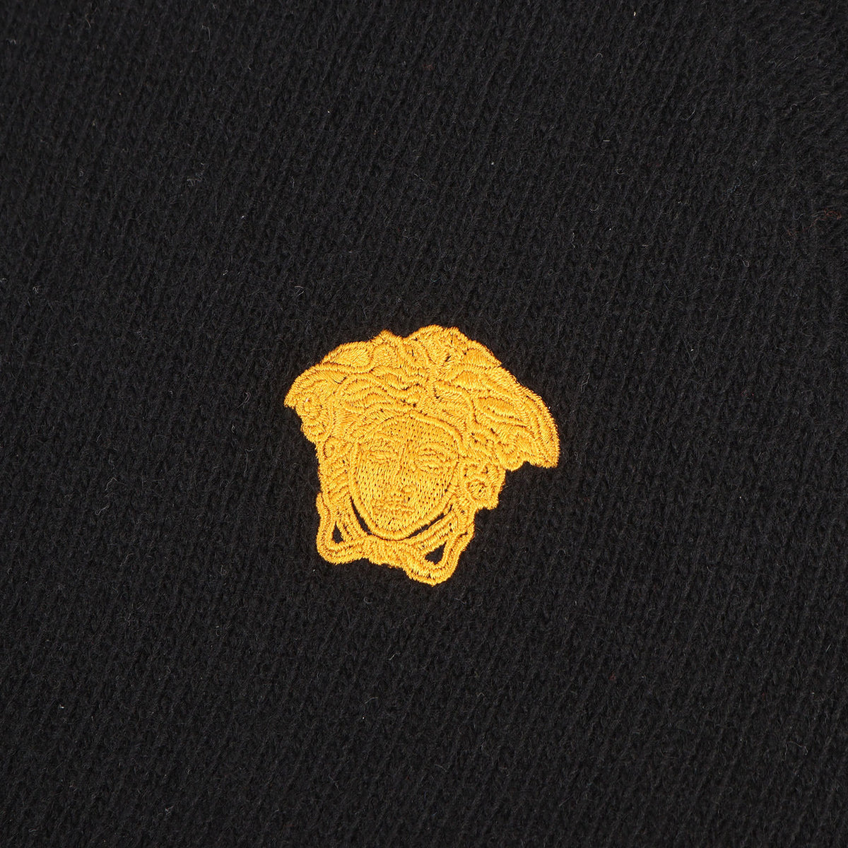 メデューサ刺繍 カシミヤウール クルーネック ニット