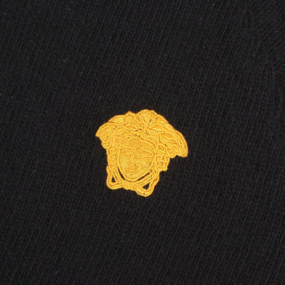 メデューサ刺繍 カシミヤウール クルーネック ニット