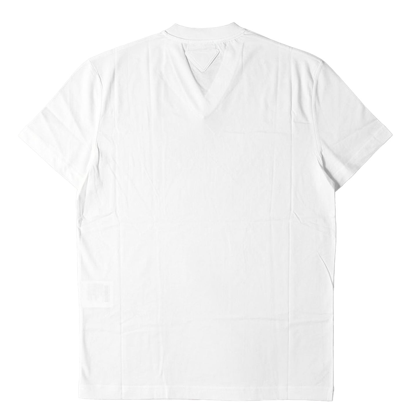 三角ワッペン付き プレーン Vネック Tシャツ