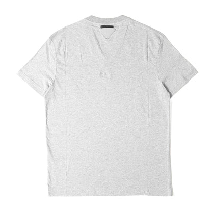 三角ワッペン付き プレーン Vネック Tシャツ