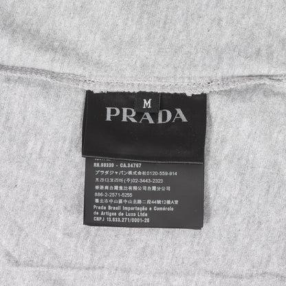 三角ワッペン付き プレーン Vネック Tシャツ