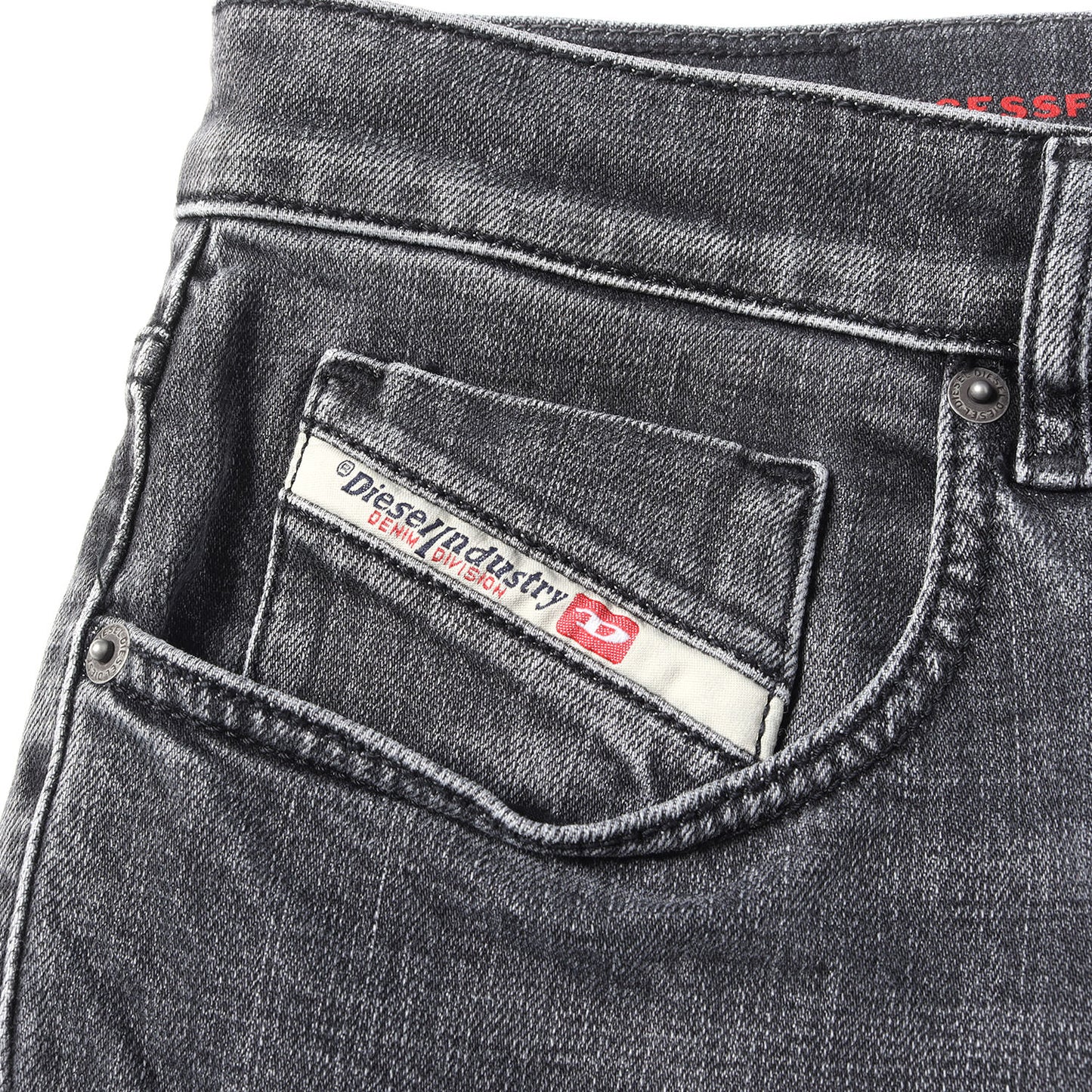 近年モデル ヴィンテージ加工 ストレッチ スリム デニムパンツ