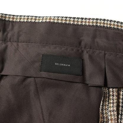 現行タグ ガンクラブチェック ウール スラックスパンツ(BELGRAVIA FIT)