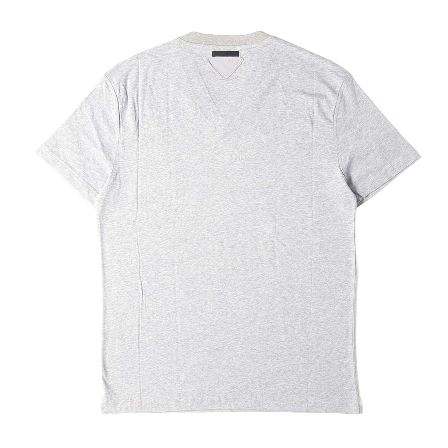 三角ワッペン付き プレーン Vネック Tシャツ