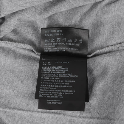 三角ワッペン付き プレーン Vネック Tシャツ