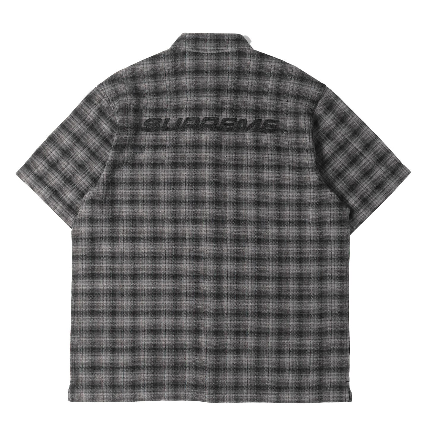 22SS バックロゴ オンブレチェック 半袖シャツ(Plaid S/S Shirt)