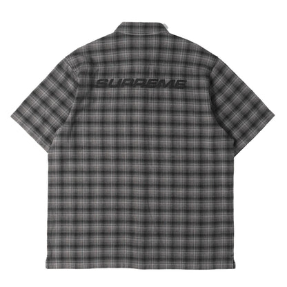 22SS バックロゴ オンブレチェック 半袖シャツ(Plaid S/S Shirt)