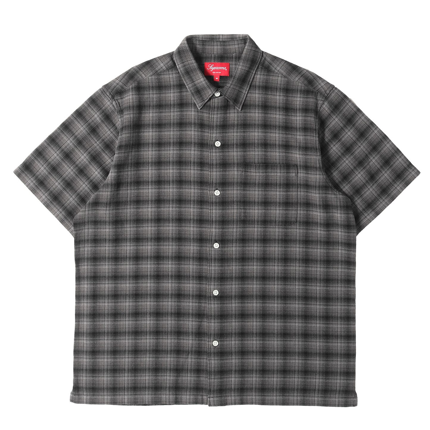 22SS バックロゴ オンブレチェック 半袖シャツ(Plaid S/S Shirt)