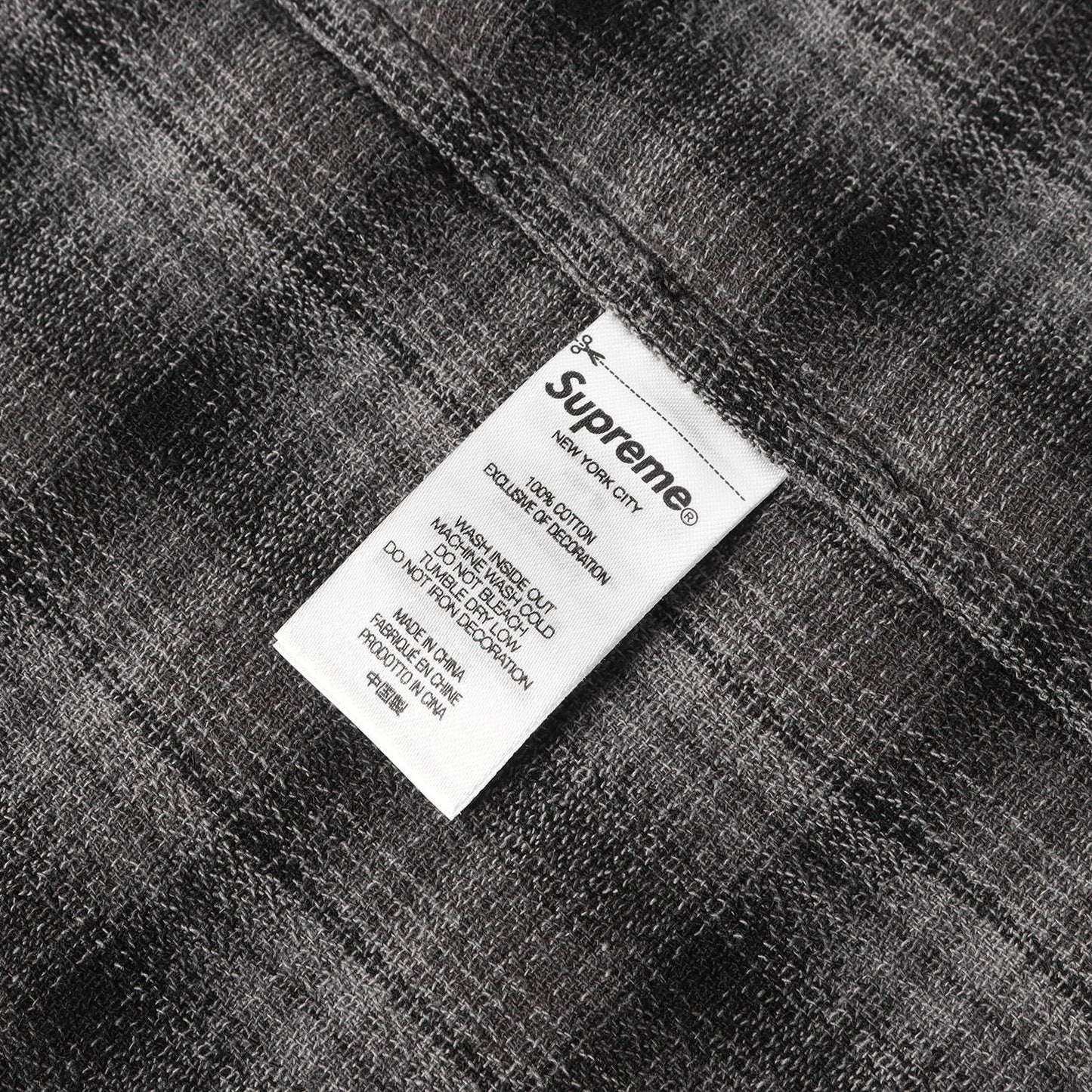 22SS バックロゴ オンブレチェック 半袖シャツ(Plaid S/S Shirt)