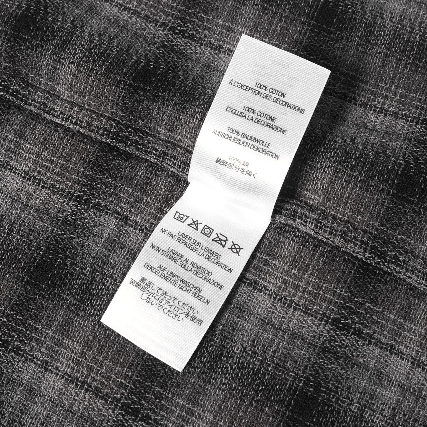 22SS バックロゴ オンブレチェック 半袖シャツ(Plaid S/S Shirt)