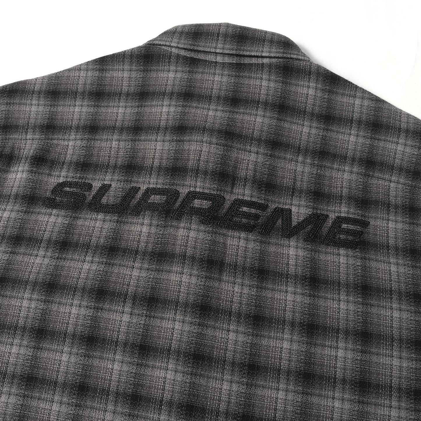 22SS バックロゴ オンブレチェック 半袖シャツ(Plaid S/S Shirt)