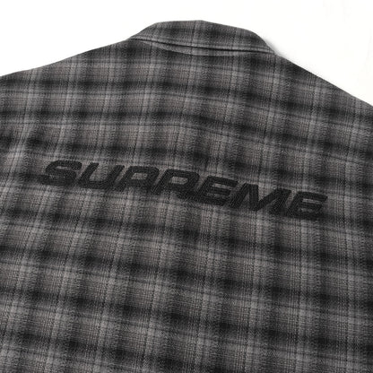 22SS バックロゴ オンブレチェック 半袖シャツ(Plaid S/S Shirt)