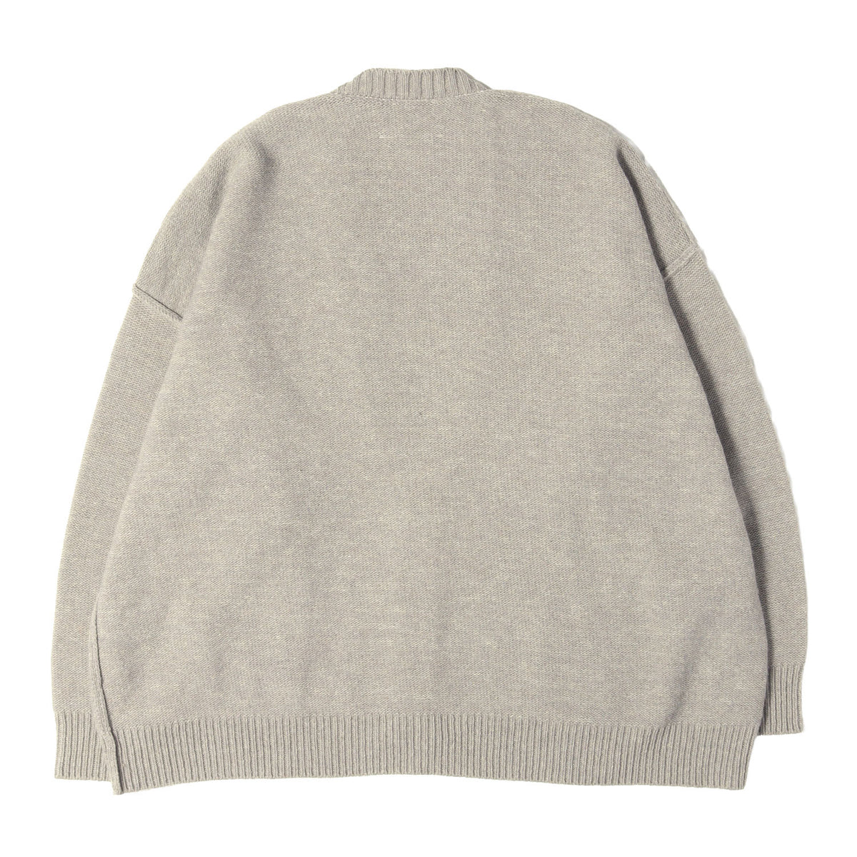 22AW ナンバーワッペン オーバーサイズ ウールニット カーディガン