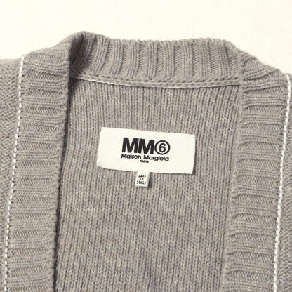 22AW ナンバーワッペン オーバーサイズ ウールニット カーディガン