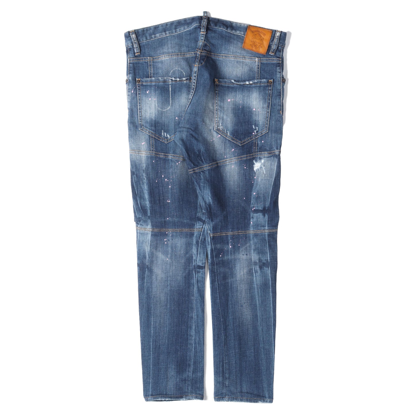 スケーター ダメージリペア加工 ストレッチ デニムパンツ(Skater Jean)