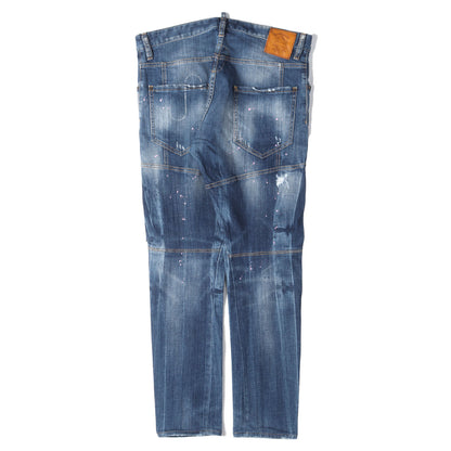 スケーター ダメージリペア加工 ストレッチ デニムパンツ(Skater Jean)