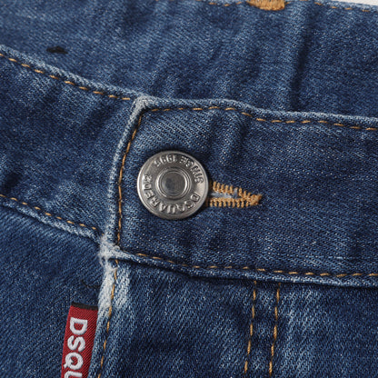 スケーター ダメージリペア加工 ストレッチ デニムパンツ(Skater Jean)