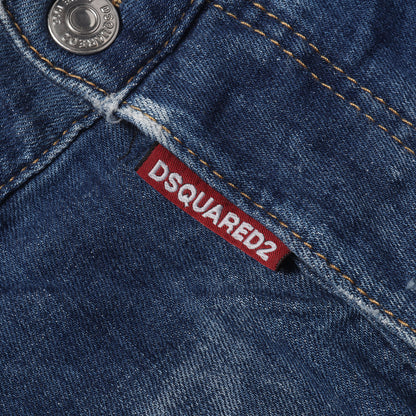 スケーター ダメージリペア加工 ストレッチ デニムパンツ(Skater Jean)