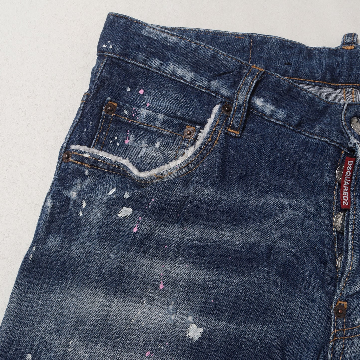 スケーター ダメージリペア加工 ストレッチ デニムパンツ(Skater Jean)