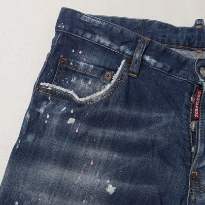 スケーター ダメージリペア加工 ストレッチ デニムパンツ(Skater Jean)