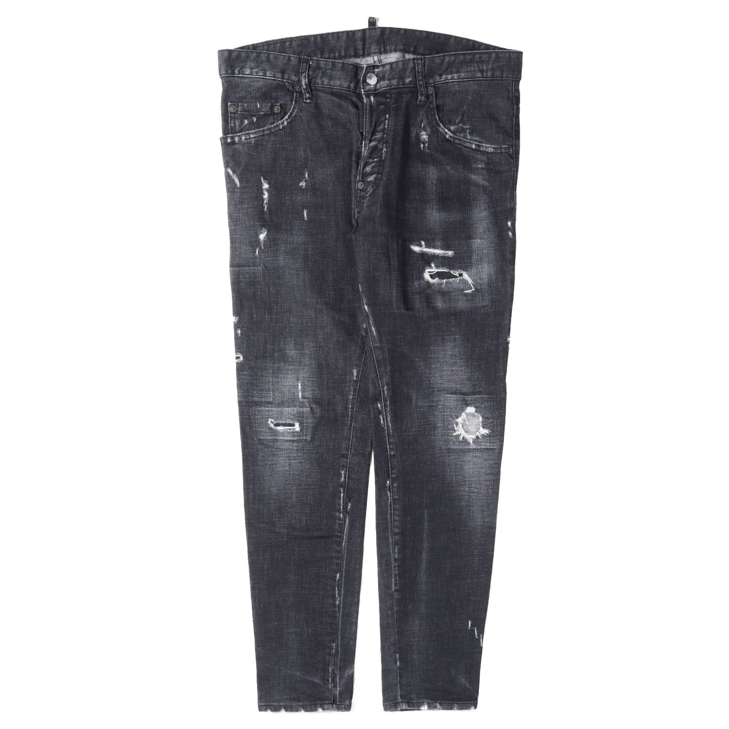 スケーター ダメージリペア加工 ストレッチ デニムパンツ(Skater Jean)