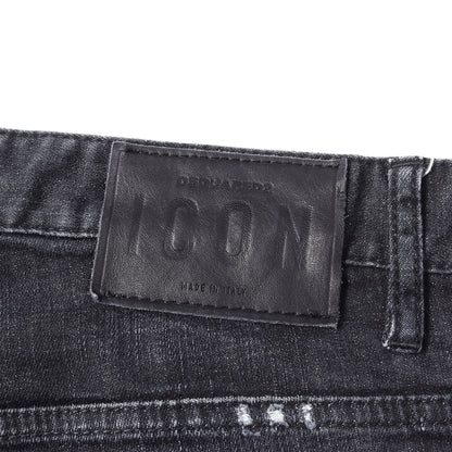 スケーター ダメージリペア加工 ストレッチ デニムパンツ(Skater Jean)