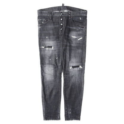 20AW スケーター ダメージリペア加工 ストレッチ デニムパンツ(Skater Jean)