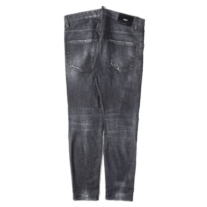 20AW スケーター ダメージリペア加工 ストレッチ デニムパンツ(Skater Jean)