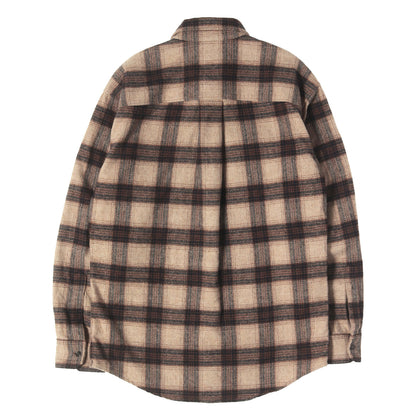 24AW ドロップショルダー チェック ウールシャツ(Dropped Shoulder Shirt)