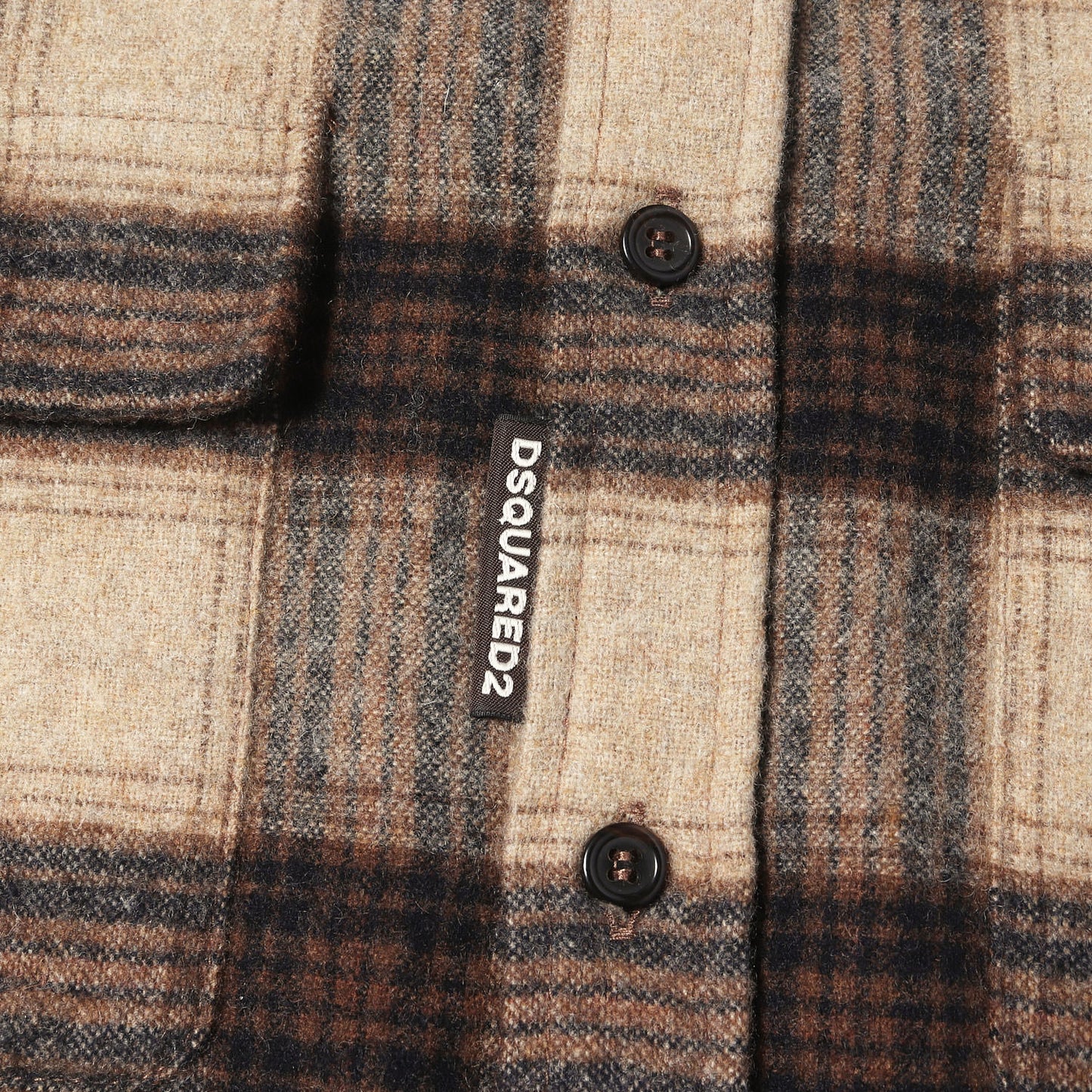 24AW ドロップショルダー チェック ウールシャツ(Dropped Shoulder Shirt)