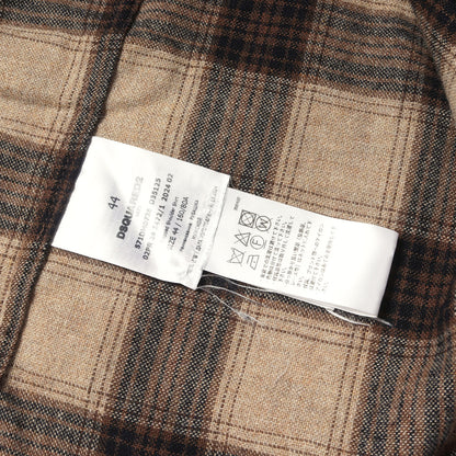 24AW ドロップショルダー チェック ウールシャツ(Dropped Shoulder Shirt)