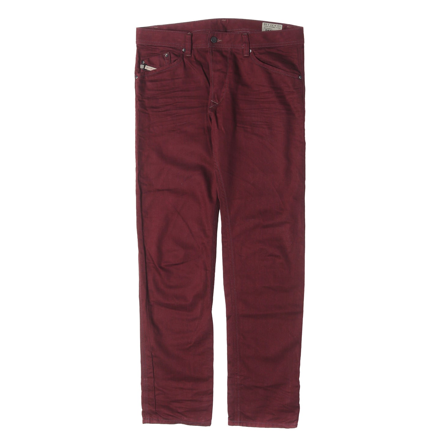 シワ加工 スリムテーパード カラー デニムパンツ(WASH 008QU DARRON REGULAR SLIM-TAPERED)