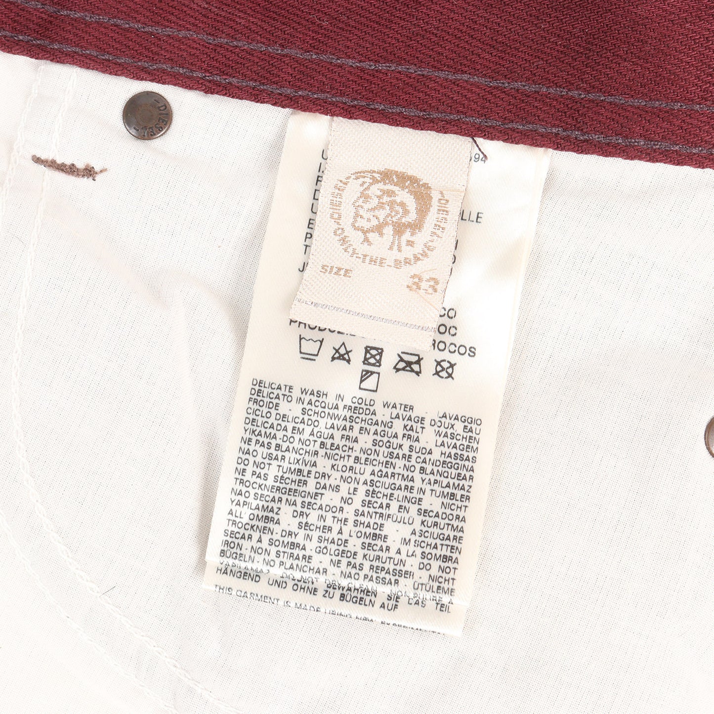 シワ加工 スリムテーパード カラー デニムパンツ(WASH 008QU DARRON REGULAR SLIM-TAPERED)