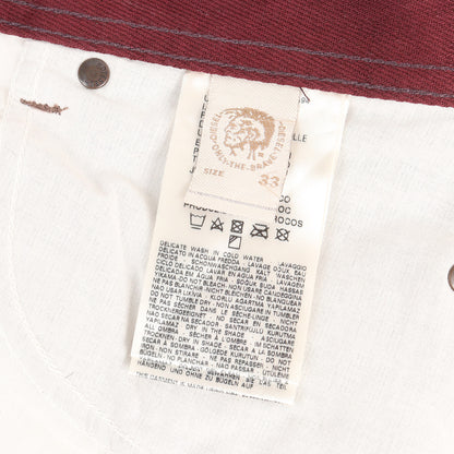 シワ加工 スリムテーパード カラー デニムパンツ(WASH 008QU DARRON REGULAR SLIM-TAPERED)