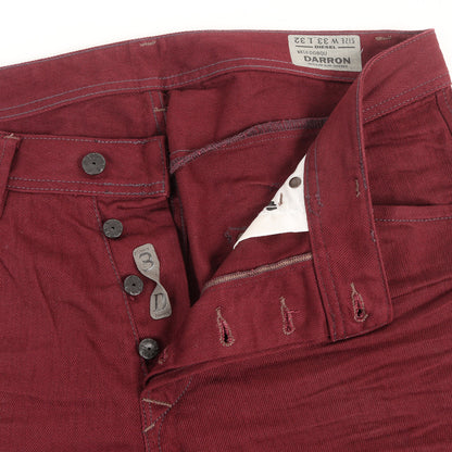 シワ加工 スリムテーパード カラー デニムパンツ(WASH 008QU DARRON REGULAR SLIM-TAPERED)