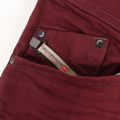シワ加工 スリムテーパード カラー デニムパンツ(WASH 008QU DARRON REGULAR SLIM-TAPERED)