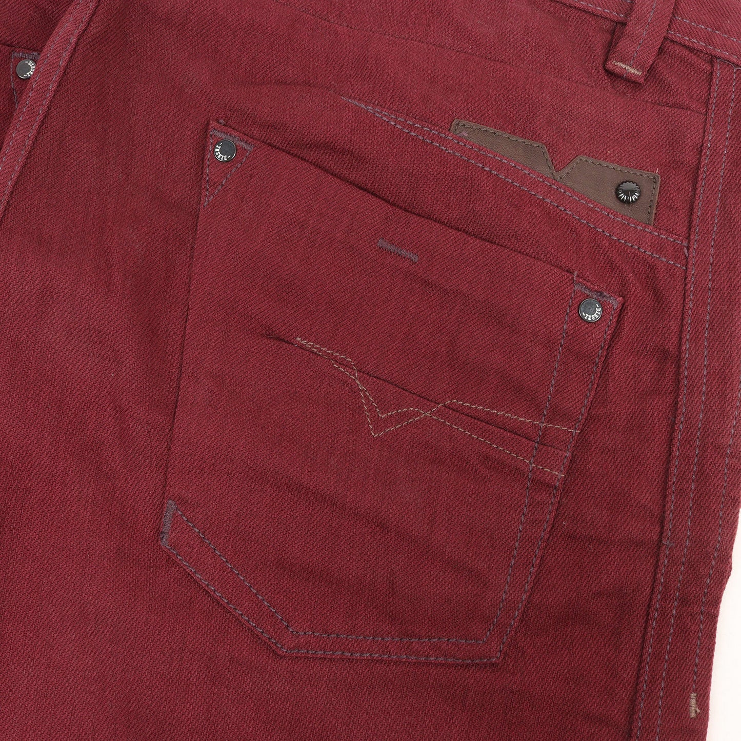 シワ加工 スリムテーパード カラー デニムパンツ(WASH 008QU DARRON REGULAR SLIM-TAPERED)