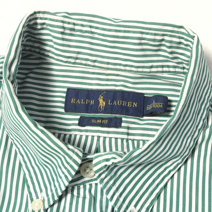 ワンポイント刺繍 ストライプ BD シャツ Ralph Lauren