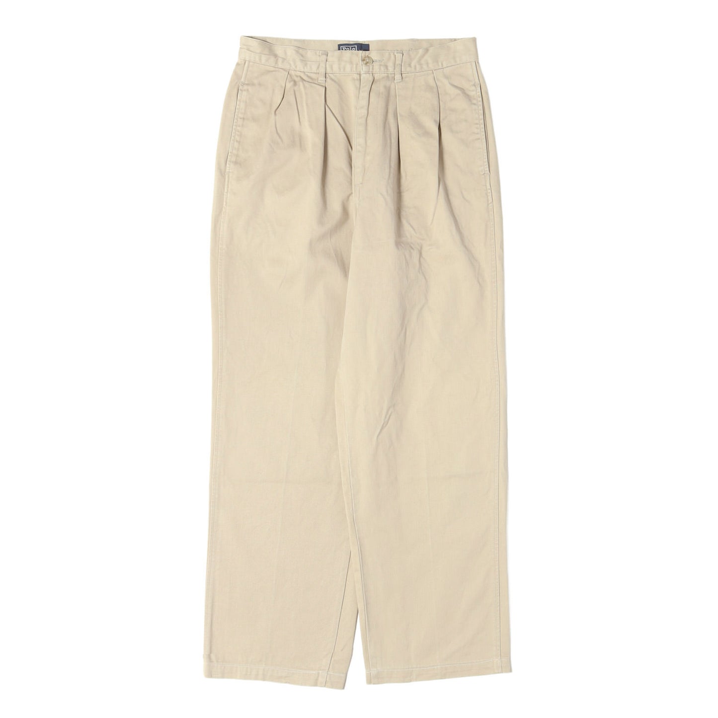90s ポロチノ ツータック コットン チノパンツ / マレーシア製 POLO CHINO
