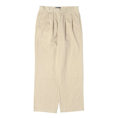 90s ポロチノ ツータック コットン チノパンツ / マレーシア製 POLO CHINO