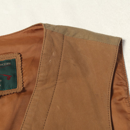[希少 デッドストック] 90s レザー コンビ ハンティング ベスト / ORVIS オービス