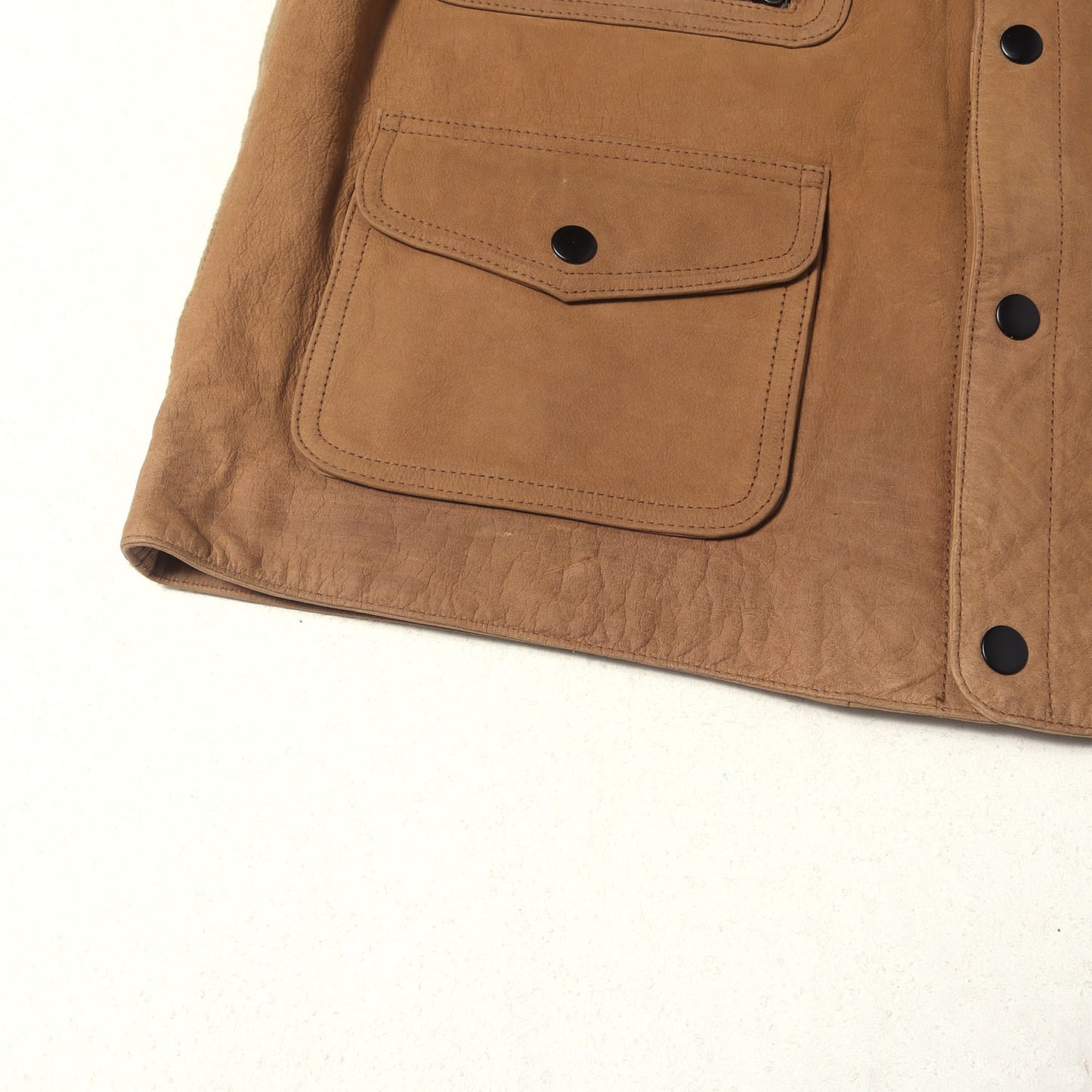 [希少 デッドストック] 90s レザー コンビ ハンティング ベスト / ORVIS オービス