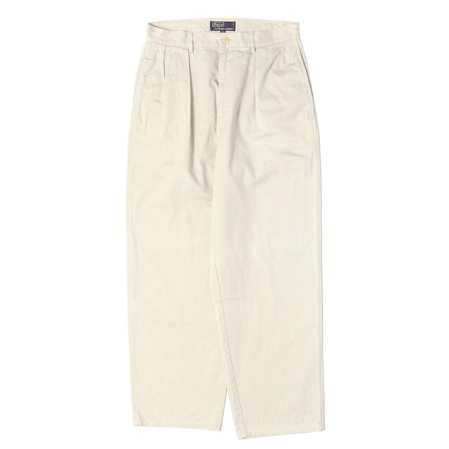 90s ポロチノ ツータック コットン チノパンツ / マカオ製 POLO CHINO