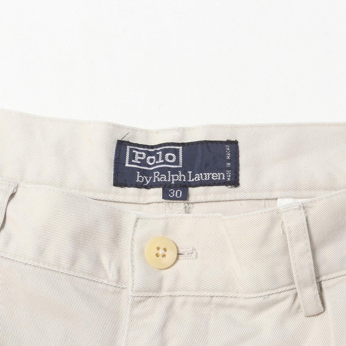 90s ポロチノ ツータック コットン チノパンツ / マカオ製 POLO CHINO