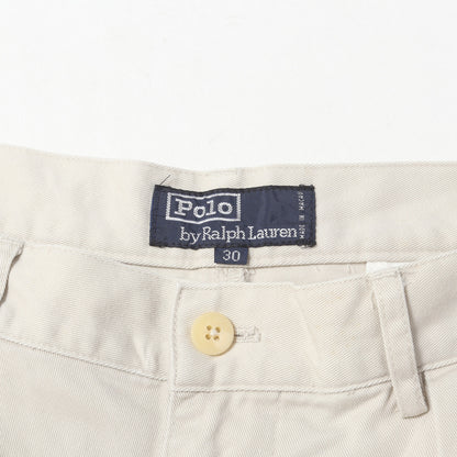 90s ポロチノ ツータック コットン チノパンツ / マカオ製 POLO CHINO