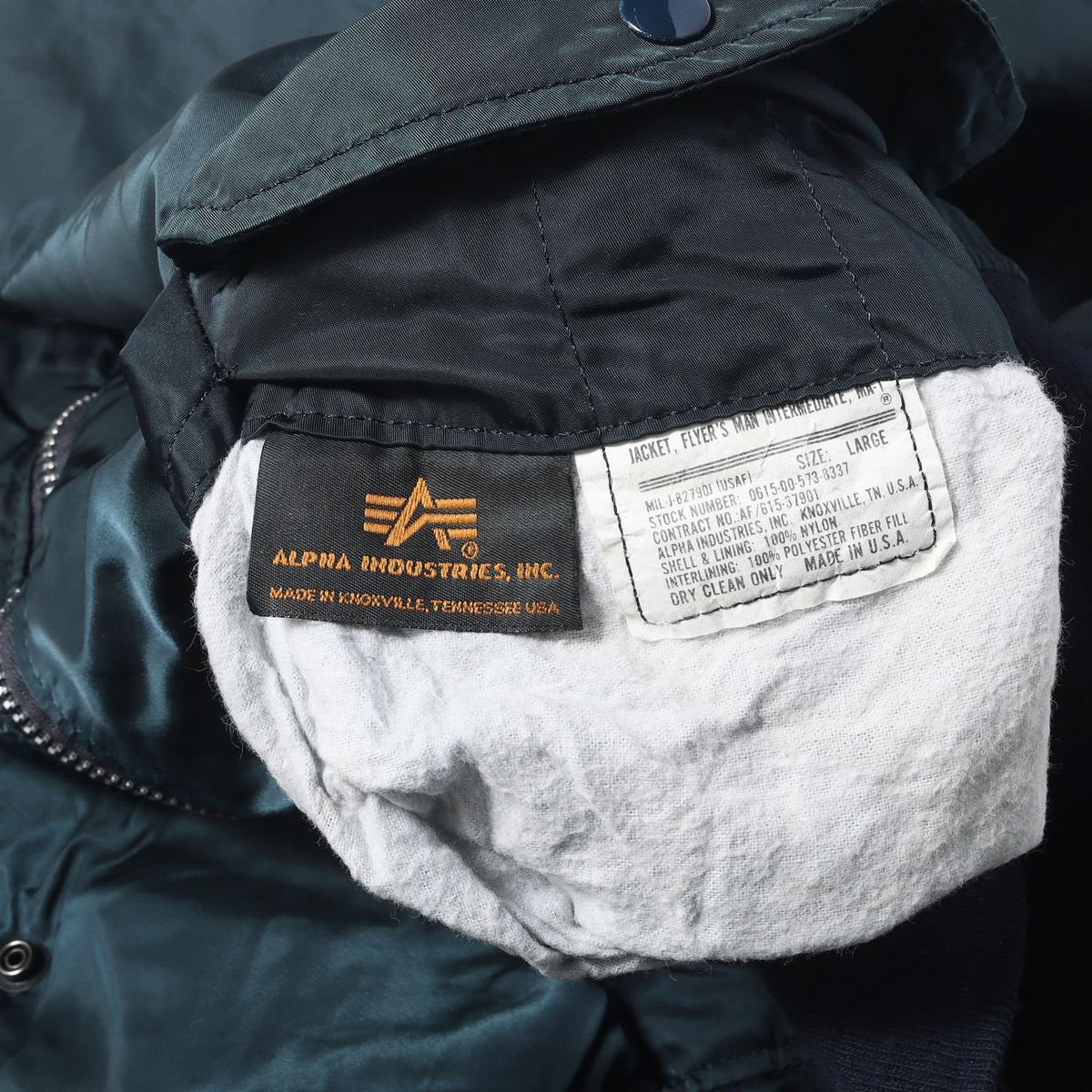 [Goodコンディション] 90s MA-1 ナイロン フライトジャケット USA製